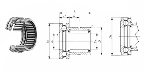Diversi cuscinetti a rulli termoresistenti dell'ago per macchinario metallurgico 0