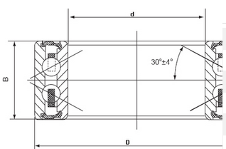 Condizionatore d'aria del cuscinetto del hub di ruota che sopporta 4606-3AC2RS 30mm x 47mm x 22mm 0