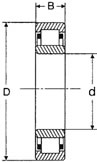 Misuri acciaio al cromo in pollici Di fila dei cuscinetti a rulli di misura MRJ 6.1/2 RHP il singolo 0