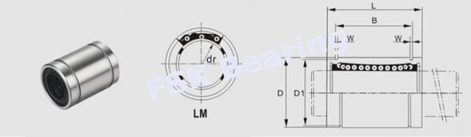 Il × allungato 12mm ×35mm dei cuscinetti 6mm di moto lineare di LM6UU ha personalizzato la dimensione 0