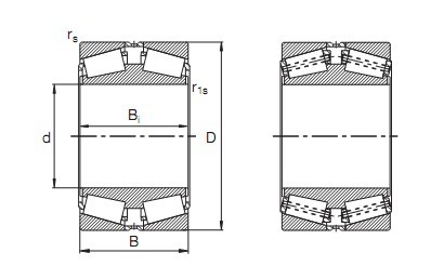 Affusolato due cuscinetti a rulli NA46790 SW/46720CD di fila ha misurato la dimensione in pollici ISO9001-2000 7
