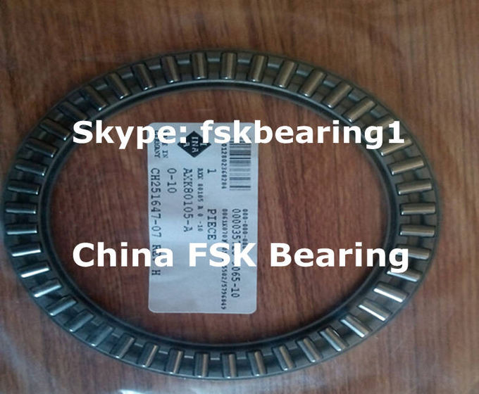Ago di spinta AXK5578 che sopporta larghezza d'acciaio assiale di identificazione 78mm OD 3mm dell'estremità aperta 55mm della gabbia del rullo e della gabbia 1